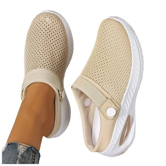 Women's Air Cushion Orthopedic Clogs Mules Sandals Breathable Comfort Walking Slip on Sneakers Back Strap