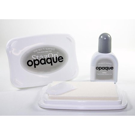 Tsukineko StazOn Ink Pad Opaque - Ivory Black