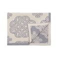 thumbnail image 3 of SAOL Wool Bed Runner Scarf Celtic Spiral Knot Irish Bed Throw Cover Made in Ireland, 3 of 5