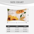thumbnail image 4 of Picia Sunflower 5 Pattern Plush Pillow Case – Soft and Cozy Cushion Cover, Hypoallergenic Throw Pillow Case for Home Decor-16"x24", 4 of 6