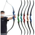 thumbnail image 7 of 60" Black Hunter Archery Takedown Recurve Bow for Adults 5 Color Choice Recurve Bow Set 20-60lbs Solid Wood Bow Riser Bow and Arrow Adult for Hunting Archery Bow LH RH, 7 of 7