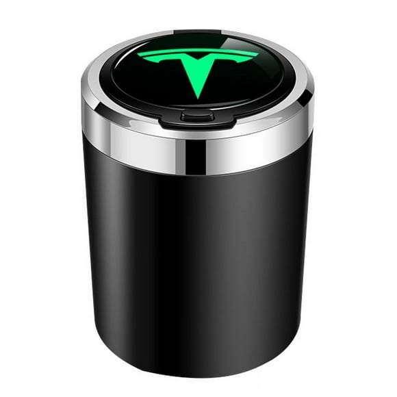 Suitable for Tesla car ashtray Model3/ModelY/ModelX/ModelS car ashtray (black)