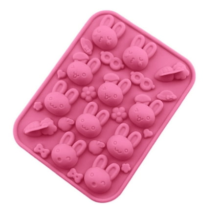 

Wovilon Silicone Baking Mold Silicone Chocolate Baking Template Cake Decoration Rabbit Bunny Carrot Cake Mould