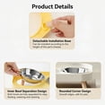 thumbnail image 6 of Elevated Cat Bowl, Raised Cat Food and Water Bowl Set for Indoor Cats, Splash Proof with 2 Stainless Steel Pet Food Bowls for Cats and Puppies, Whisker Fatigue and Dishwasher Safe, 6 of 7