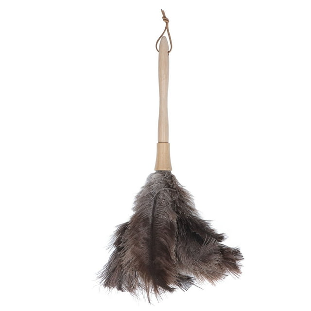 Oubit Ostrich Feather Duster,Feather Duster Light Weight Black Ostrich Feather Duster Mini Duster High-End Performance