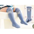 thumbnail image 2 of Calcetines antideslizantes hasta la rodilla, medias de tubo para niños pequeños recién nacidos con empuñaduras, calcetines antideslizantes para bebés que gatean kaili Sencillez, 2 of 4