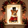 thumbnail image 2 of SPOORYYO Christmas Resin Corgi Figurine With LED Light, Cute Holiday Dog Statue, Battery Powered Tabletop Decoration For Home, Shelf, Mantel, Fireplace, Christmas Decor, 7.9 Inch, 2 of 8