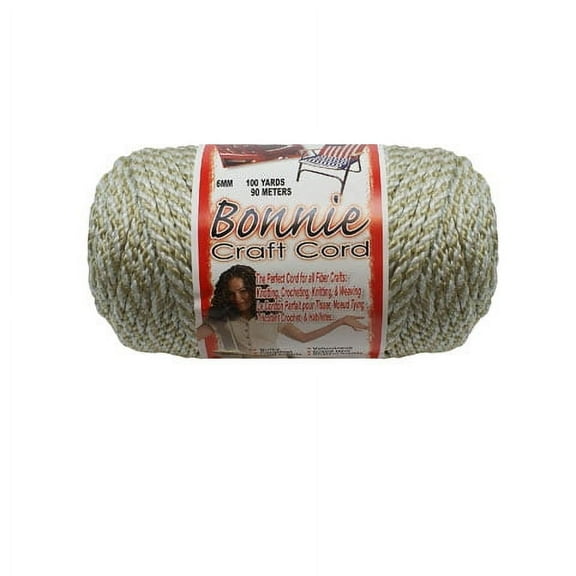 Bonnie Braided Cord: Oatmeal, 6mm x 100 yards