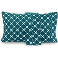 thumbnail image 3 of Mocassi Ultra-Soft Microfiber Pillowcase Set - Double Brushed - Hypoallergenic King Set of 2), Turquoise, 3 of 3