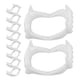 thumbnail image 4 of 10 piezas de colmillos de plástico para dentaduras postizas de cosplay, dientes aterradores para fiesta de Halloween (dientes falsos blancos), 4 of 6