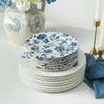 thumbnail image 6 of Stone Lain Fiore 8-Piece Dinner Plate Set New Bone China, Blue, 6 of 6