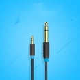 thumbnail image 2 of Cable adaptador de audio auxiliar cable convertidor de 3.5 mm a 6.35 mm 2m Fanmusic Cable adaptador de audio auxiliar, 2 of 6