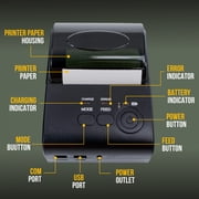 Kolibri Cash Handling Portable Printer with Printing Records of Currency Handling Activities