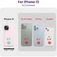 thumbnail image 5 of for iPhone 13 Case, Silicone Shockproof Slim Thin Phone Case for iPhone 13 6.1 inch Ice Pink, 5 of 13