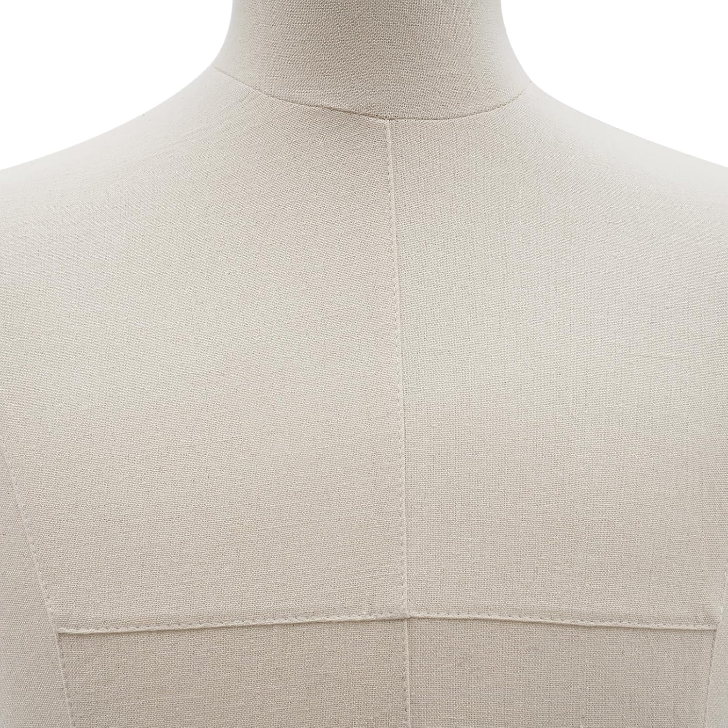Floor Male Mannequin Model with Adjustable Height, 70 Inch Half Length Model with Stand Detachable Mannequin Dress Form Beige for Clothing Store Sewing Shop