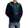 thumbnail image 3 of LAOLIUSN Men's Novel Dragon Hoodie 3D Print Graphic Hoodies Casual Cool Sweatshirt Pullover Size S–4XL, 3 of 7