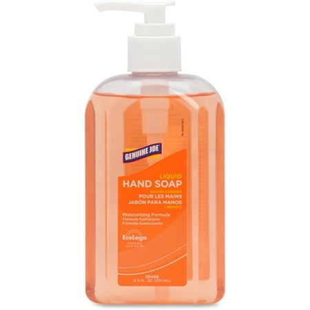 Genuine Joe Liquid Soap - 8.5 fl oz (251.4 mL) - Pump Bottle Dispenser - Moisturizing, pH Balanced,