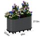 thumbnail image 3 of Garvee jardinera con ruedas y depósito de autoriego, cama de cultivo de acero galvanizado con ruedas con freno para uso interior o exterior, 3 of 7