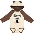 thumbnail image 3 of Inktastic Skiing Future Skier Boys or Girls Long Sleeve Baby Bodysuit, 3 of 5