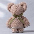 thumbnail image 4 of HCBY Serviette en Molleton Corail en Forme d'Ours, Douce, Absorbante, Durable, Compacte, Décorative, 4,7 x 3,15 Po, Serviette Pliée, 4 of 6