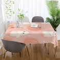 thumbnail image 6 of 54x54 Inch Tablecloth Polyester Square Tablecloth for Home Kitchen Dinner Decor Light Pink Ghosts and Pumpkins, 6 of 9