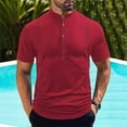 thumbnail image 2 of Kaemgyyd Golf Shirts for Men Casual Button Collar Summer Beach Tops Big and Tall Breathable Short Sleeve Athletic Running Workout Tee, 2 of 6