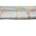 thumbnail image 3 of Bashian R129-IVTE-8X10-HG364 7 ft. 9 in. x 9 ft. 9 in. Greenwich Contemporary Wool & Viscose Hand Tufted Area Rug, Ivory & Teal, 3 of 6