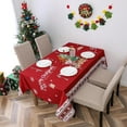 thumbnail image 4 of Christmas Santa Claus Print Tablecloth Rectangle Water Resistant Table Cloth for Dining Room 60 Inch by 84 Inch, 4 of 6