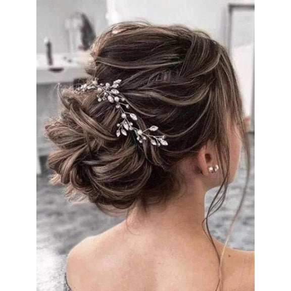 Bride Rhinestone Wedding Hair Vine Crystal Hair Piece Bridal Hair Accessories for Women HV191