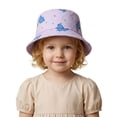 thumbnail image 5 of Krdevn Cartoon Dinosaur Print Kids Fisherman Sun Hat Breathable Wide Brim Outdoor Beach Cap for Toddler Boys Girls, 5 of 5