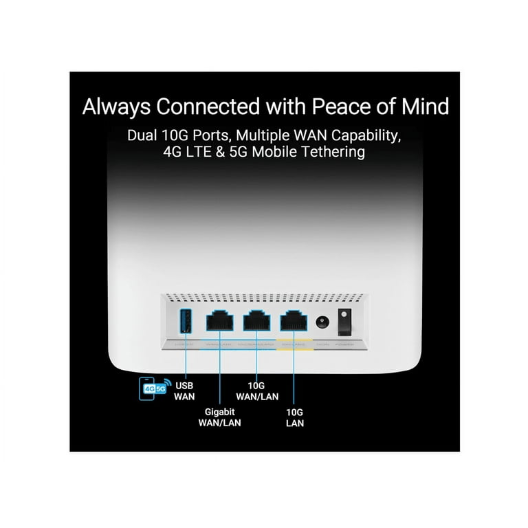ASUS ZenWiFi BT10 Tri-band WiFi 7 Mesh, 6000 sq.ft 2pk, Dual 10G