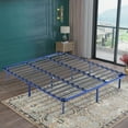 thumbnail image 5 of Bed Frame King Size Platform, Heavy Duty Synthetic Slat Support Mattress Foundation,14 Inch Height for Bedroom, Home, Apartment, Indoor, 1000 LB, 5 of 5