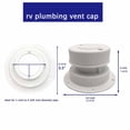 thumbnail image 7 of yotijay RV Plumbing Vent Cap Parts RV Sewer Vent Cover for Motorhome RV Trailer White, 7 of 7