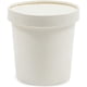 thumbnail image 4 of Paquete de 36 recipientes desechables para sopa de 16 oz con tapa, vasos para llevar para comida caliente o fría, para guardar helado, color blanco, 4 of 7