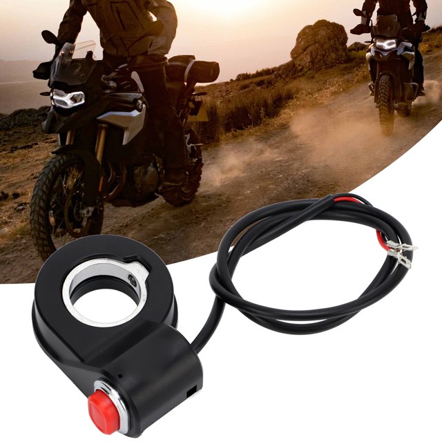 Botón de control del interruptor de bocina instalación simple y confiable Botones de bocina de motocicleta de 22 mm/087 pulgadas para moto de cross para scooter ANGGREK Otros