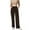Coffee, variant on ibiyuan Corduroy Pants Women Wide Leg Corduroy Pants for Women Casual Work Pants Straight Leg Elastic Waist Solid Color Harem Pants with Pockets,Khaki