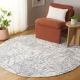 thumbnail image 2 of SAFAVIEH Ebony Drew Geometric Area Rug, Ivory/Grey, 6' x 6' Round, 2 of 10