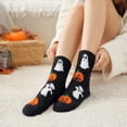 thumbnail image 6 of Halloween Mid Calf Fuzzy Socks for Women Thickened Plush Warm Knit Crew Socks with Novelty Style Soft Cushioned Perfect for Fall Winter Indoor Use and Home Lounging J, 6 of 6