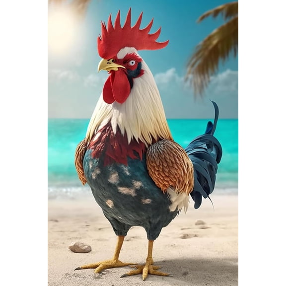 Jigsaw Wooden puzzle 300 pieces Rooster in The Sun Premium Jigsaw Puzzle for Adults - Best Challenging Puzzles for Cognitive Workout - Safe Eco-Friendly - Most Popular Leisure Activities