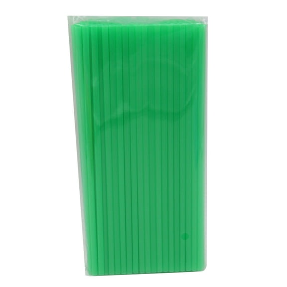 200 Colored Drinking Straws for Parties and Events (Green)