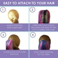 thumbnail image 3 of My Hair Popz Colorful Clip-in Hair Extensions for Kids - Rainbow Unicorn Hair Accessories for Girls, 3 of 6
