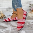 thumbnail image 4 of Round Toe Women's Travel Walking Lightweight Casual Shoes Comfortable Plus Size Daily Wear Spring Summer Red 9, 4 of 9