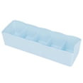 thumbnail image 5 of FAGINEY Plastic Drawer Organizer Bra Underwear Socks Cube Basket With 5 Grids, Socks Storage Box, Drawer Separator, 5 of 7