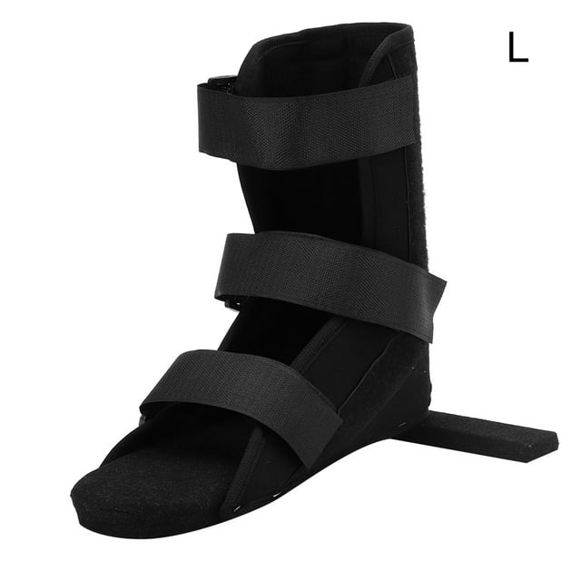 Bota profesional para fractura de pie, corrección de tobillo, esguince articular, férula fija, color negro, talla L