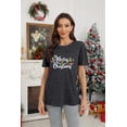 thumbnail image 6 of Christmas Shirts for Women Merry Christmas Trees Printed T-Shirt Cute Xmas Holiday Tee Tops, 6 of 7