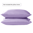 thumbnail image 1 of Funda de almohada Funda de almohada transpirable Funda de cojín para la cabeza de tela Funda de almohada de color sólido para cama, Morado Advancent HA003270-09, 1 of 7