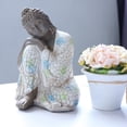 thumbnail image 4 of 2x Estatuil adorno estatuas Buda taindés resina, escultura estatua Buda para jardín, coración interior / exterior, 4 of 9