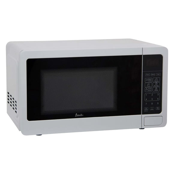 Avanti MT7V0W Microwave Oven 700-Watts Compact with 6 Pre Cooking Settings Speed Defrost Electronic Control Panel and Glass Turntable White