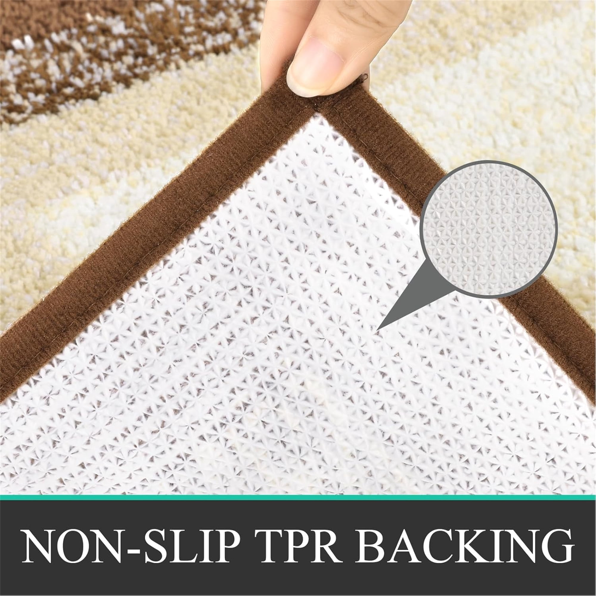 Ileading 2 Piece Bath Rug Set Microfiber Washable Non Slip Bathroom Rug and Mat Set