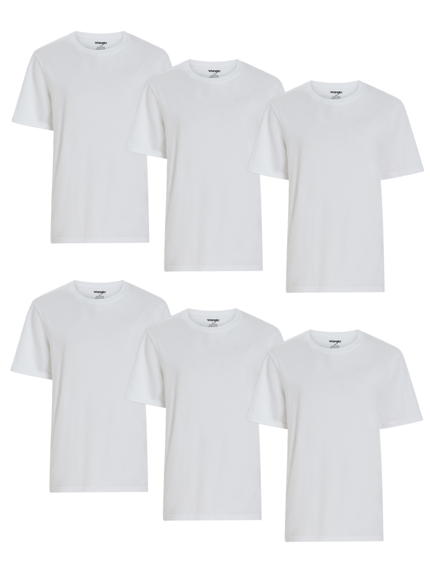 Wrangler Men's Relaxed Fit Crewneck Stretch Tee, 6-Pack photo 1